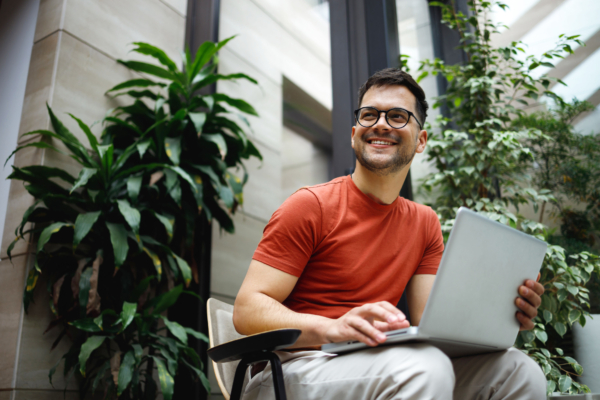 Portrait of a successful young man