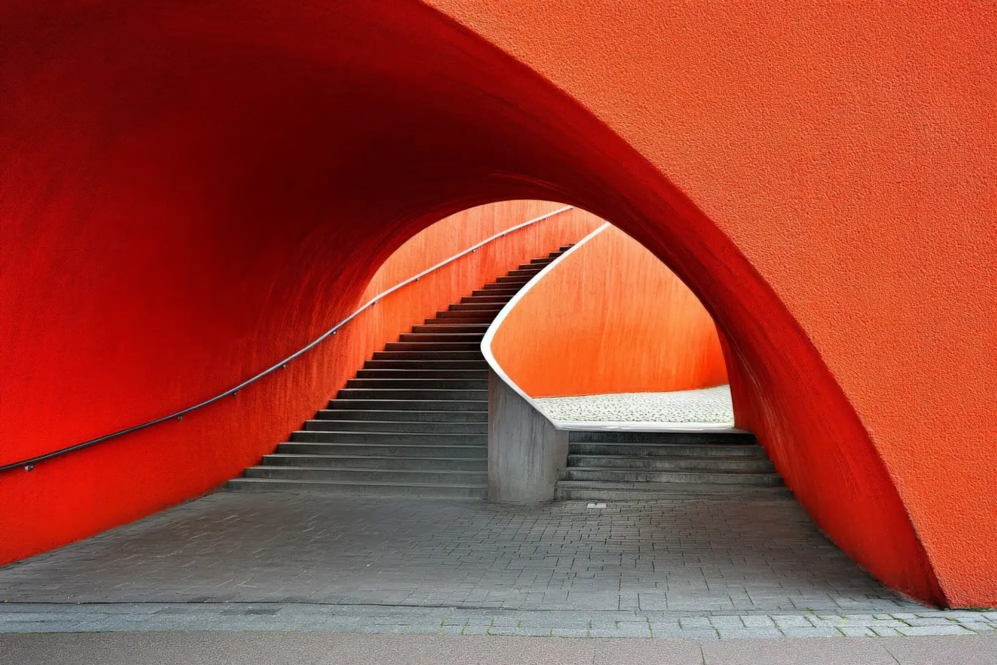 Orange stairs Orange stairs