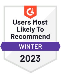 G2 Awards Users most likely to recommend 2023