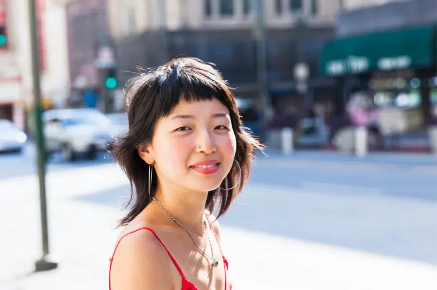 Asian Girl on Street